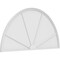 Ekena Millwork Half Round 4 Spoke Architectural Grade PVC Pediment, 86"W x 43"H x 2"P PEDPS086X430HRO04 - alternate 1